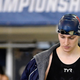 Lia Thomas walks behind the blocks for the Women’s 500-yard freestyle during the 2022 NCAA Division I Women’s Swimming & Diving Championship.